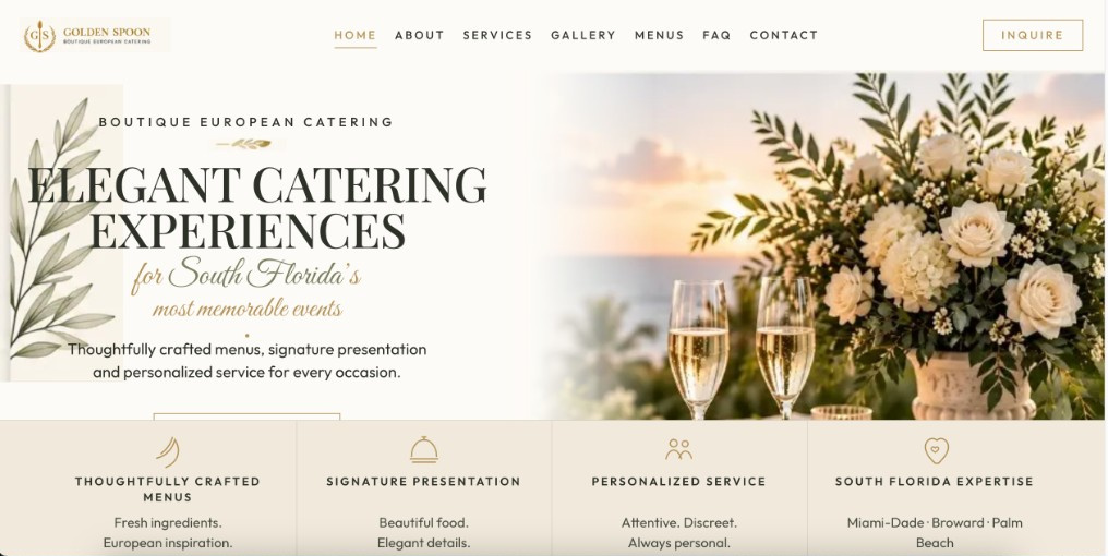 Golden Spoon Events — Boutique Catering / South Florida